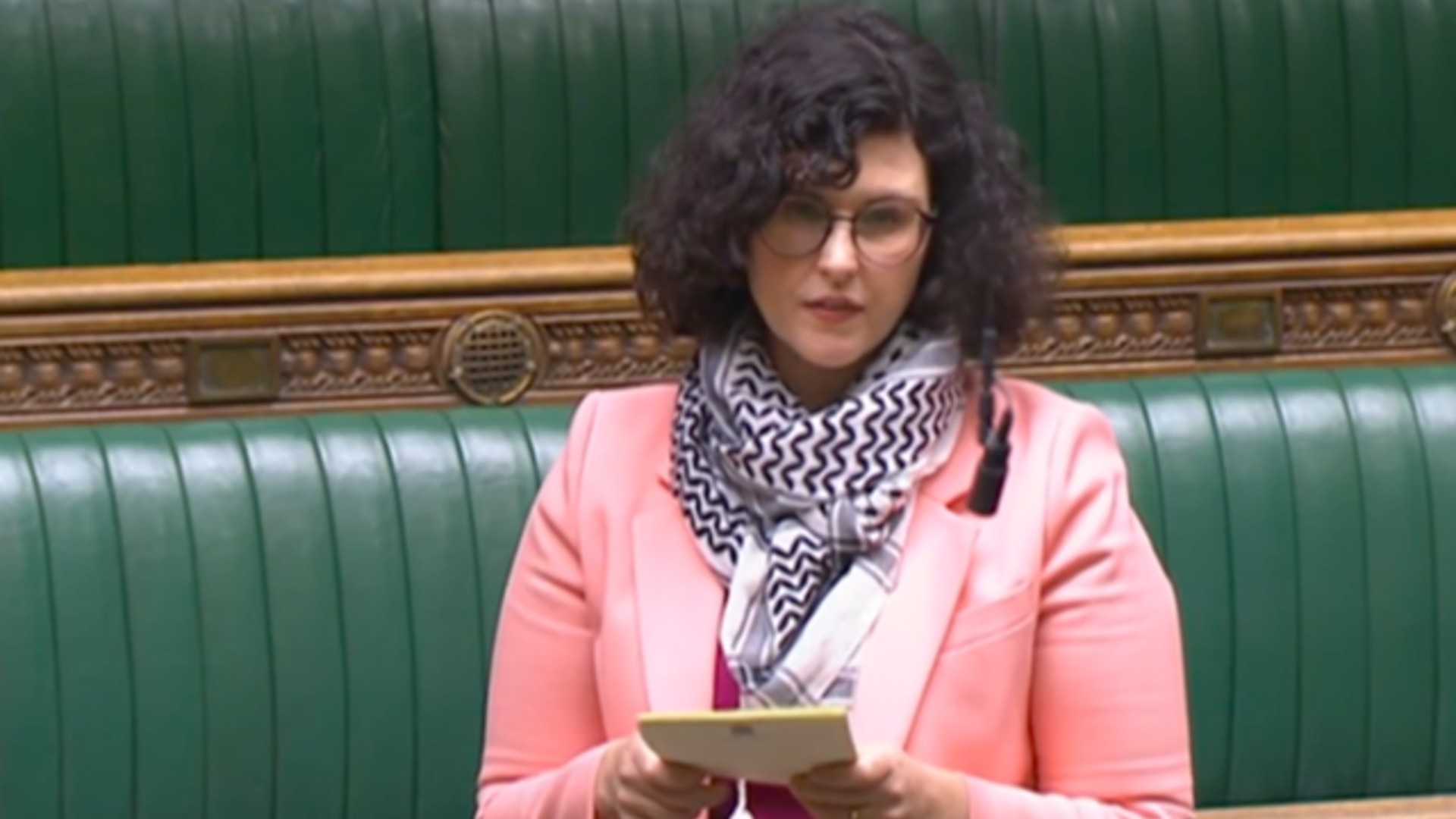 Layla Moran MP speaks during a parliamentary debate on recognising Palestinian statehood on 16 March 2023 (Screengrab)