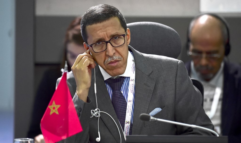 Omar Hilale, ambassadeur marocain à l’ONU, a reproché à l’Algérie ses contradictions quand elle attaque le Maroc sur le Sahara occidental tout en se montrant solidaire dans le drame du séisme qui a frappé le sud-ouest du pays, le 8 septembre 2023 (AFP/Ronaldo Schemidt)