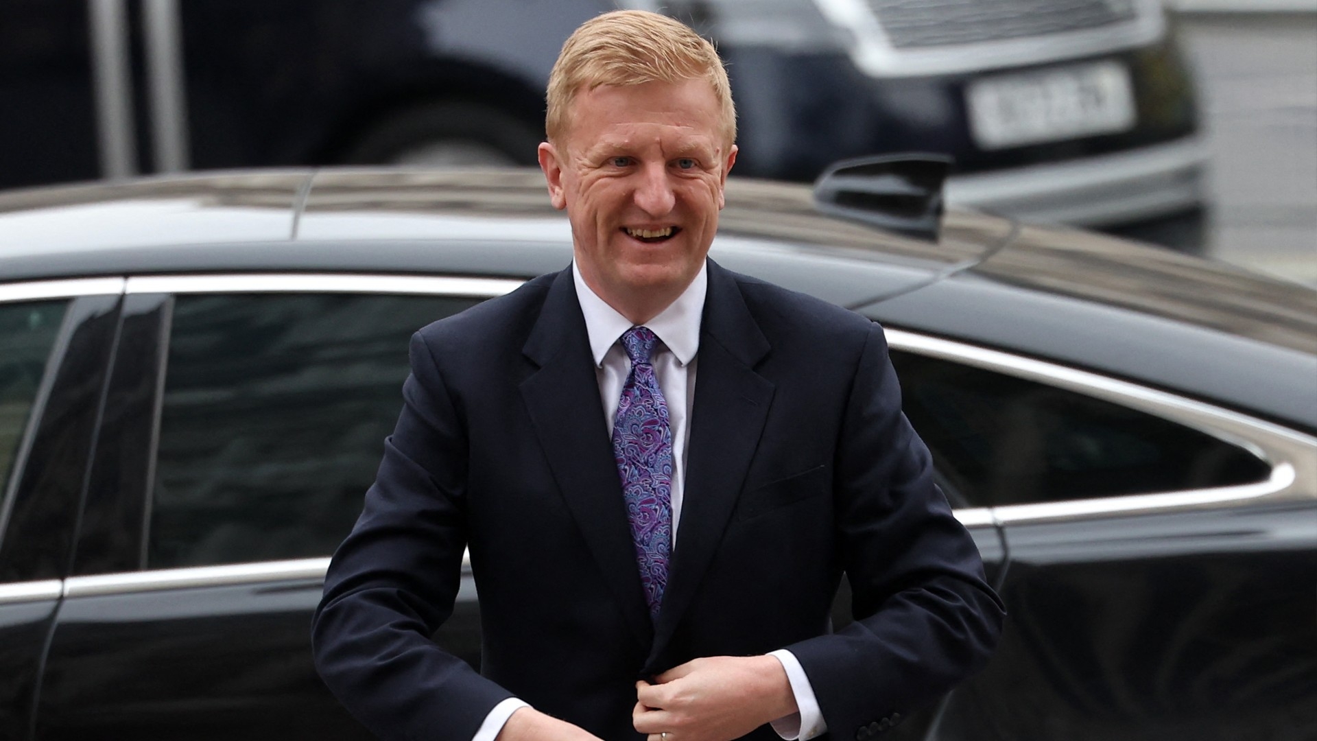 Britain's Deputy Prime Minister Oliver Dowden arrives to attend an annual Commonwealth Day service ceremony at Westminster Abbey in London, on 11 March 2024 (AFP/Daniel Leal)