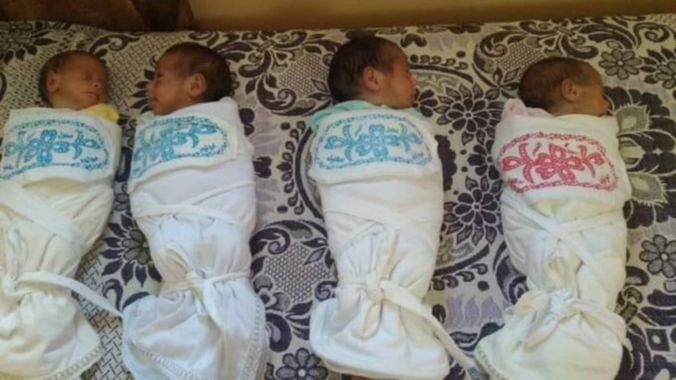 One-month-old Khaled, Abdul-Khaleq, Mahmoud and Maha were killed in an Israeli attack on their home in Gaza City (X)