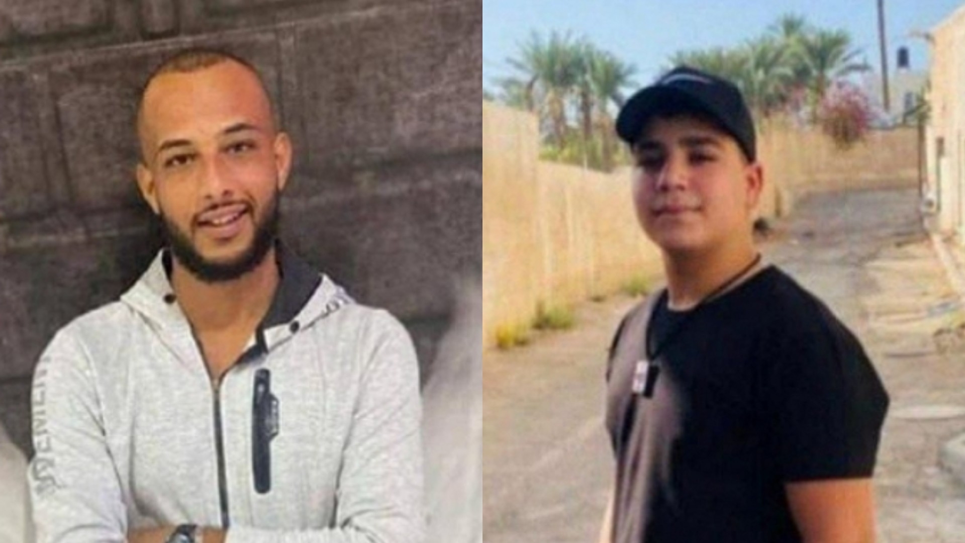 Mohammed Najum al-Omar (left) and Qusai al-Walaji (right) were shot dead by Israeli forces in Aqbat Jabr refugee camp in Jericho, occupied West Bank on 15 August 2023 (Screengrab/Facebook)