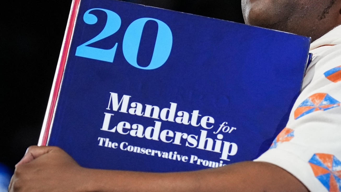 Comedian and actor Kenan Thompson speaks about Project 2025 on stage during the third day of the Democratic National Convention at the United Center on 21 August 2024 in Chicago, Illinois.