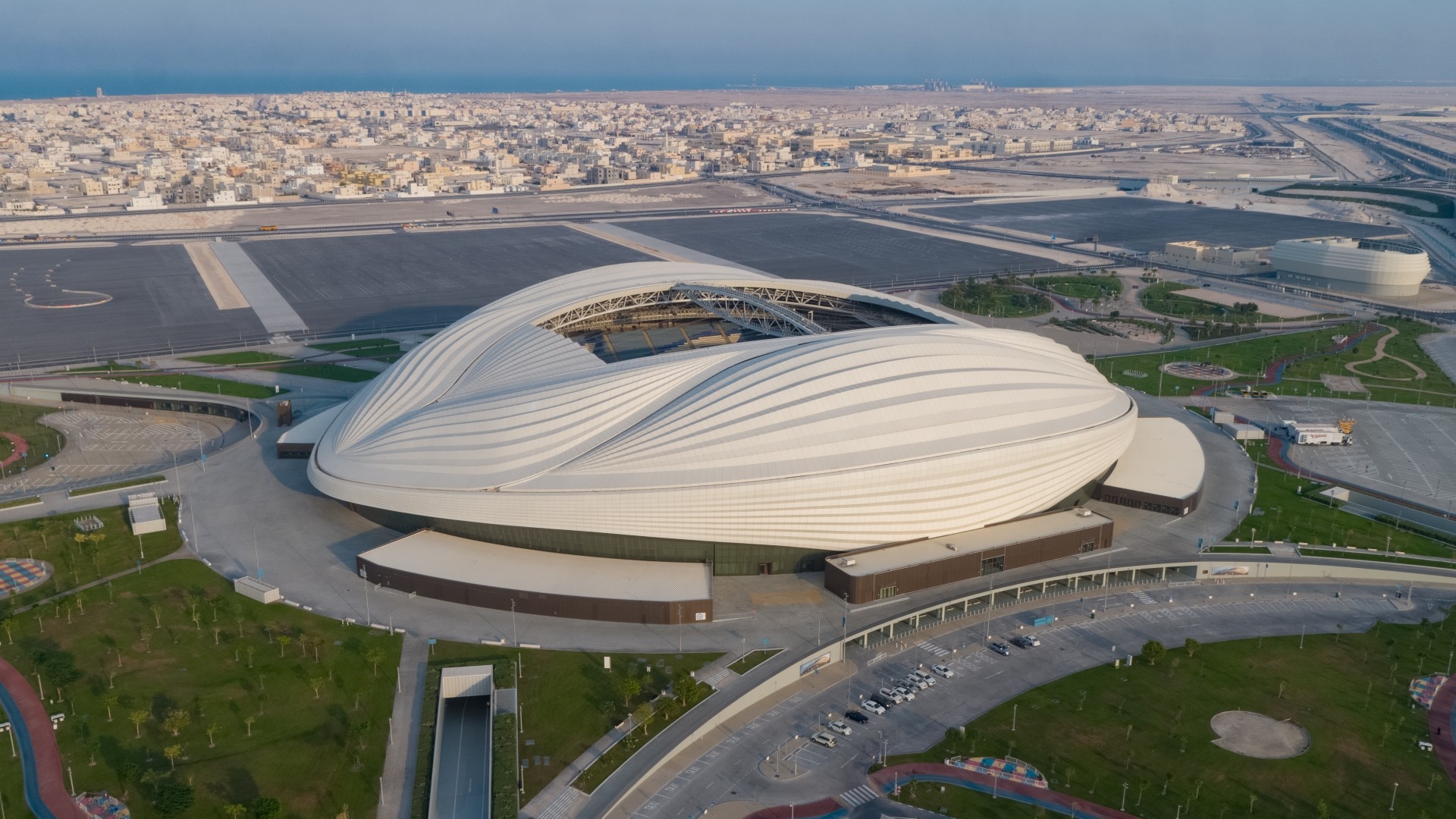 The Al Janoub Stadium was designed by the late world-renowned architect Dame Zaha Hadid (Courtesy Qatar 2022)