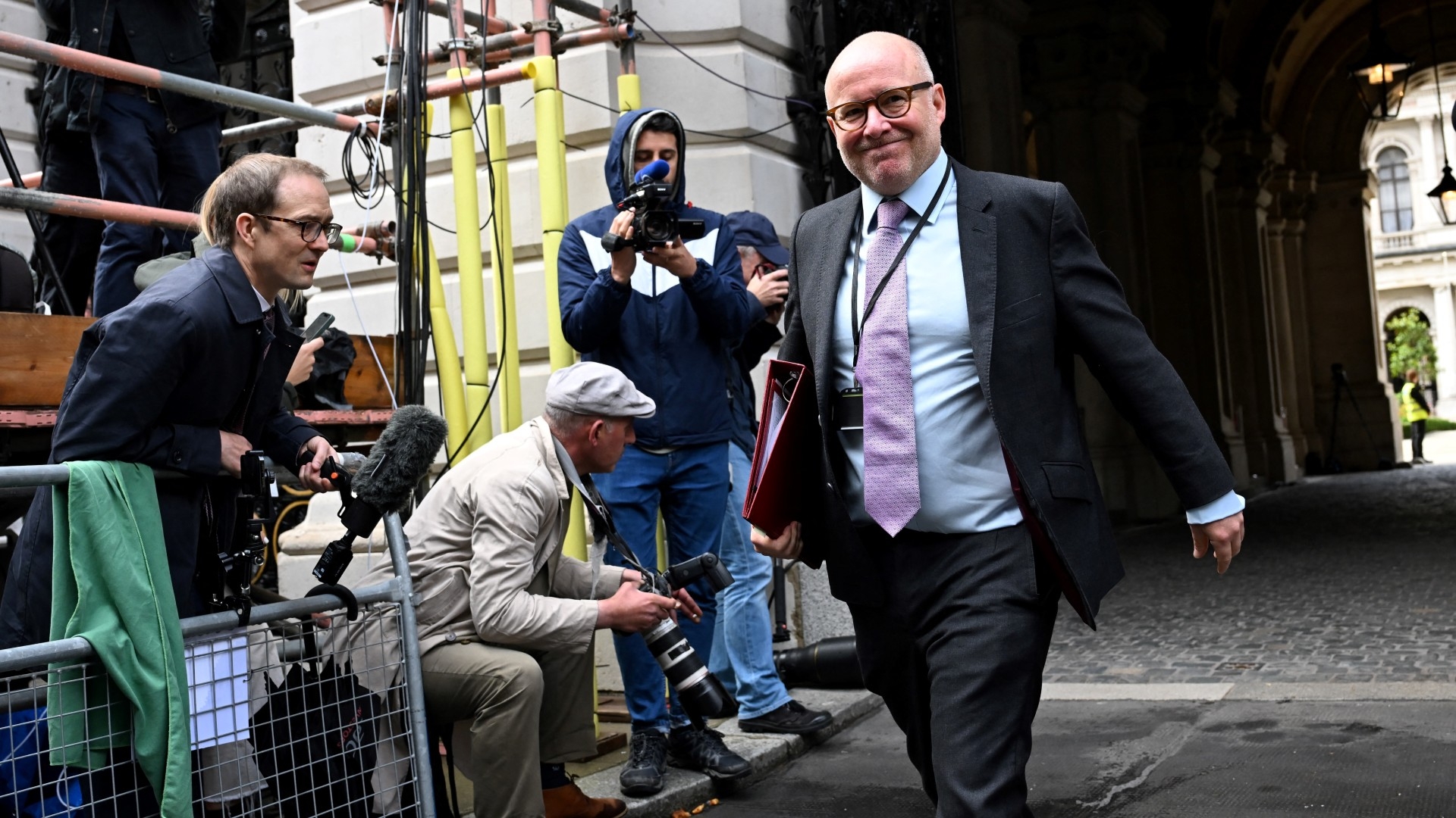 Britain's Attorney General Richard Hermer arrives to attend a cabinet meeting at 10 Downing Street in London on 6 July 2024 (AFP/Paul Ellis)