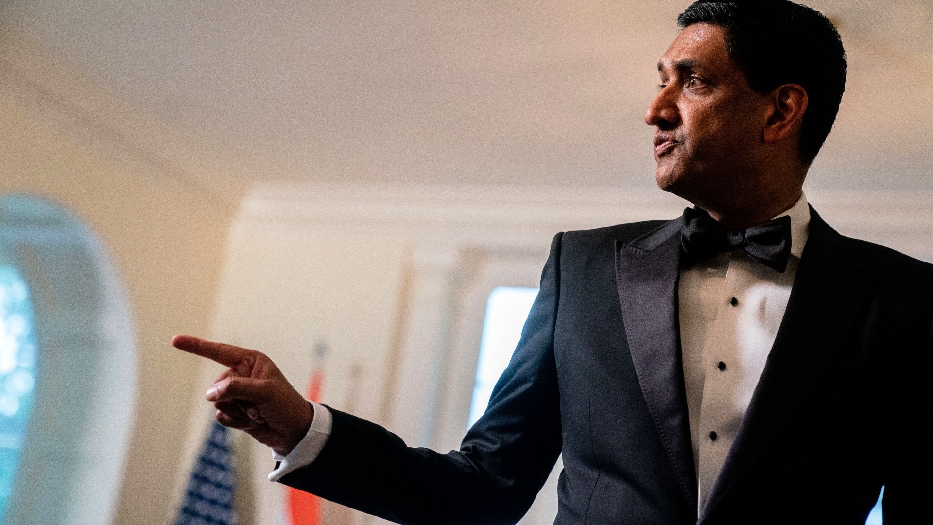 US Congressman Ro Khanna arrives for an official State Dinner on 22 June 2023 in honour of Indian Prime Minister Narendra Modi (AFP)