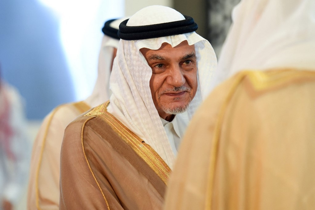 Former Saudi intelligence minister Prince Turki al-Faisal attends a meeting of foreign ministers of the Gulf Cooperation Council in Riyadh on 30 March 30 2017.