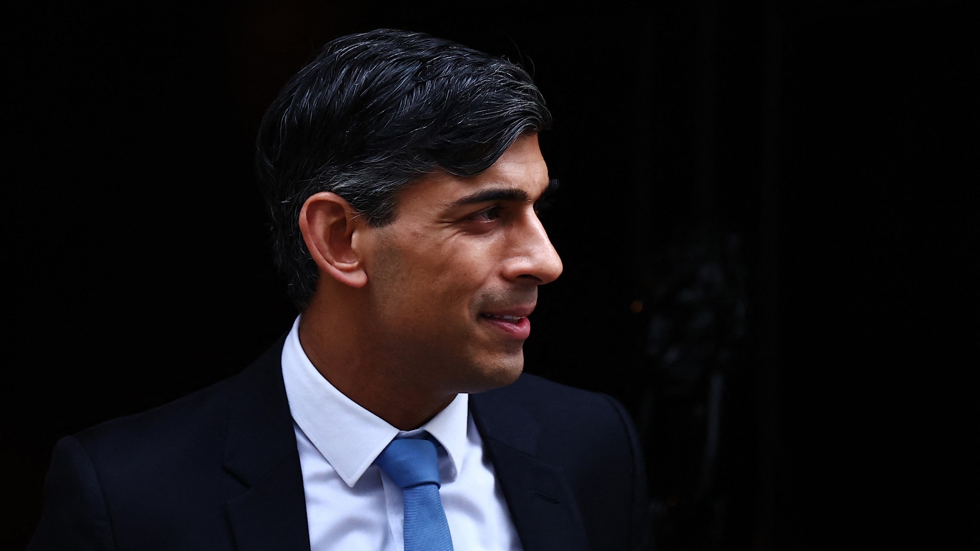 Britain's Prime Minister Rishi Sunak leaves from 10 Downing Street in central London (AFP/Henry Nicholls)