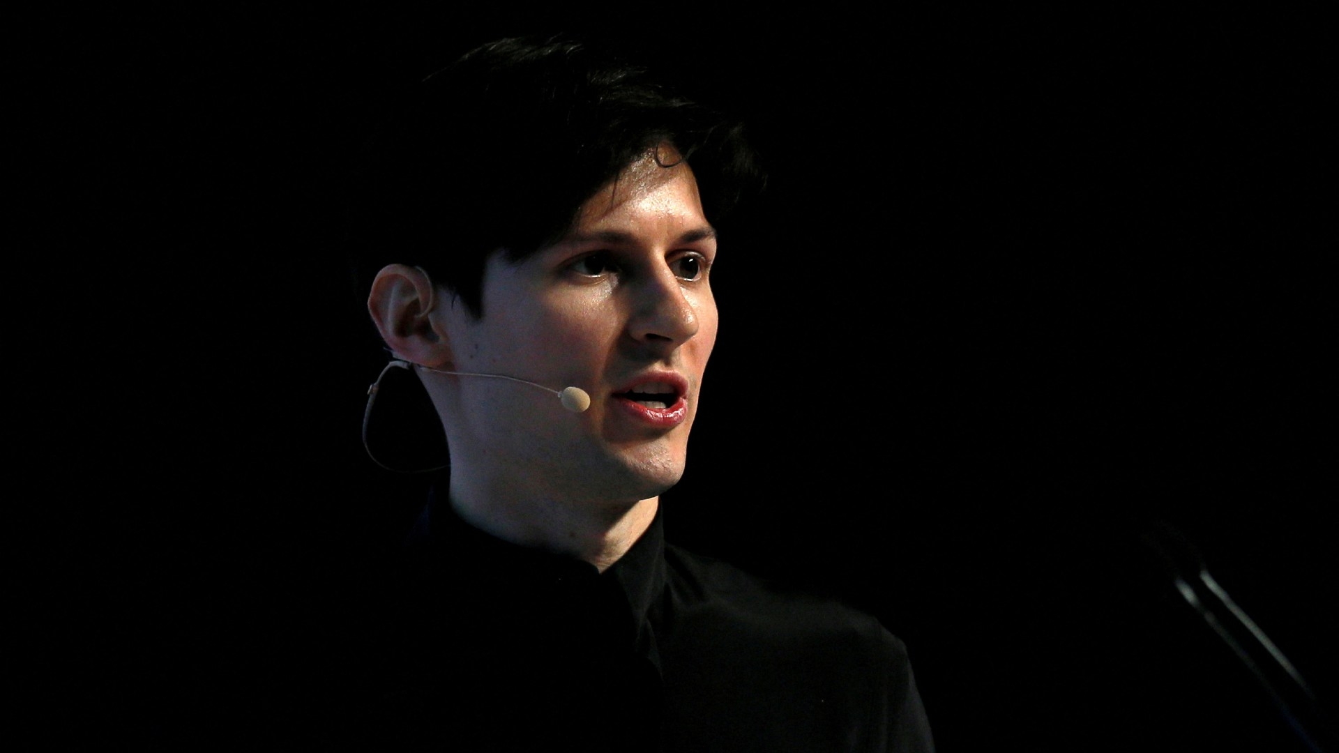 Founder and CEO of Telegram Pavel Durov delivers a keynote speech during the Mobile World Congress in Barcelona, Spain 23 February 2016 (Reuters/Albert Gea//File Photo)