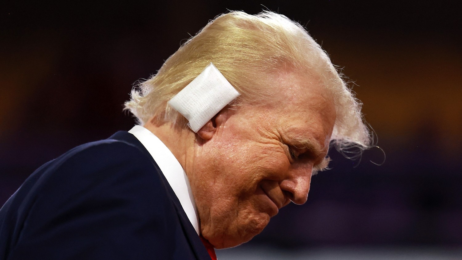 Republican presidential candidate, former US President Donald Trump attends the first day of the Republican National Convention at the Fiserv Forum on 15 July 2024 in Milwaukee, Wisconsin.