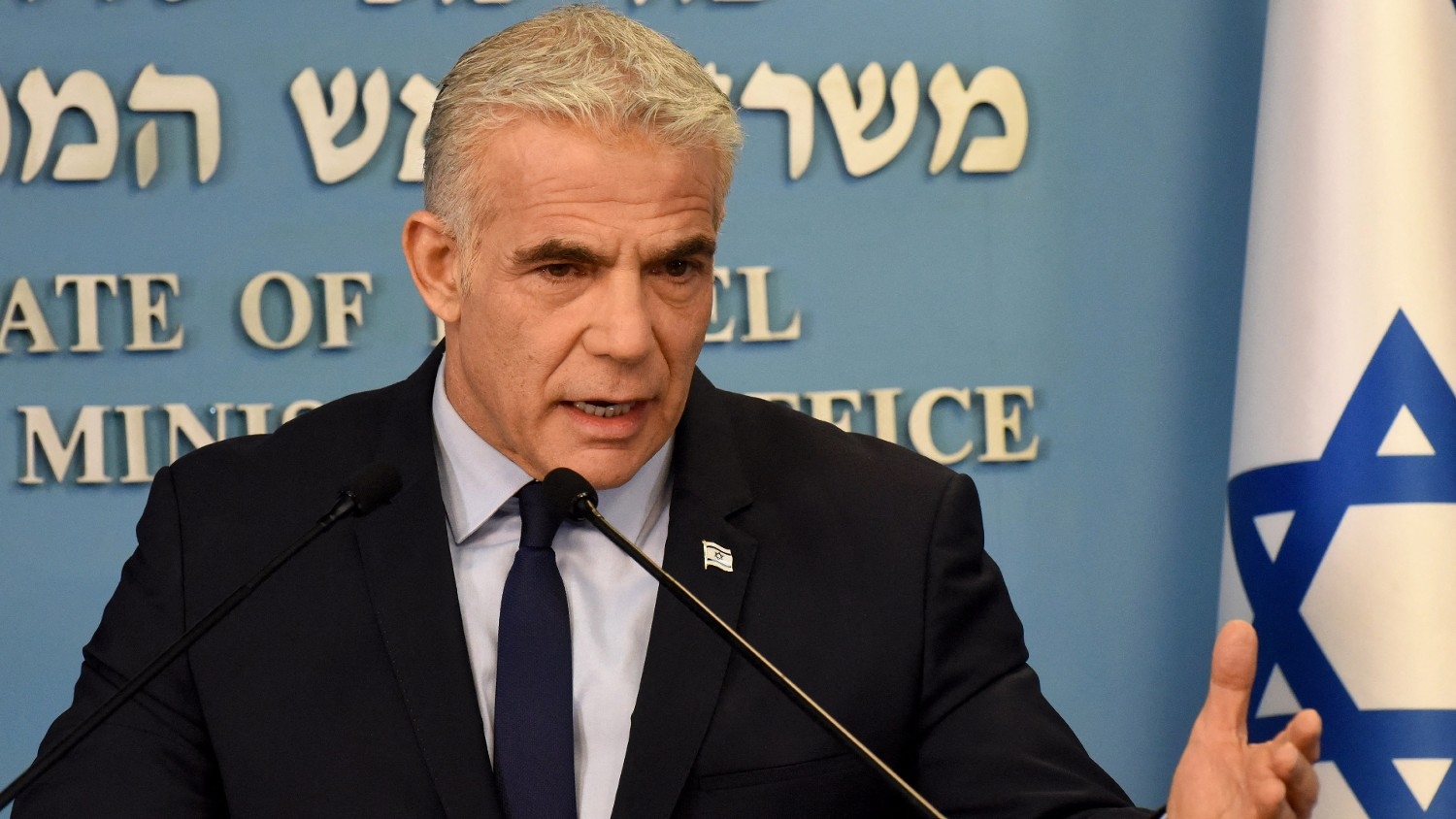 Yair Lapid is a vocal critic of Prime Minister Benjamin Netanyahu's judicial overhaul.