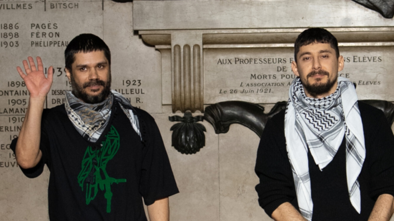 Benjamin Huseby (à gauche) et Serhat Isik pendant la Fashion Week de Paris (Photo fournie)