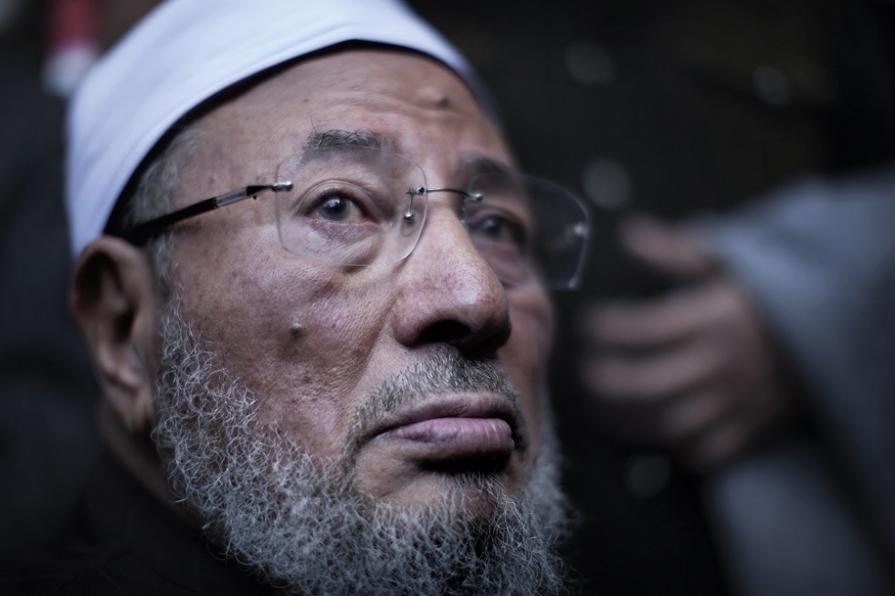 Yusuf al-Qaradawi pictured in Cairo’s Tahrir Square on 18 February, 2011 (AFP)