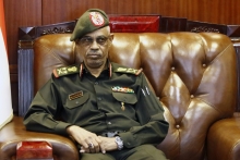 Sudanese Defence Minister and now Vice President Ahmed Awad Ibn Auf (AFP)