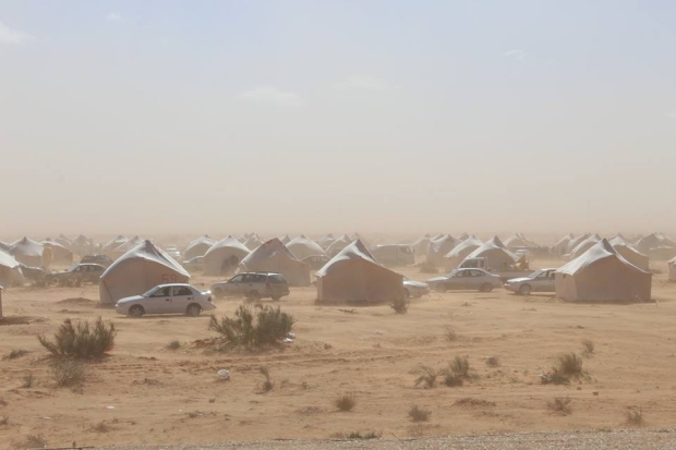 Hundreds of families stranded in Qararat el-Qatef lack basic sanitation and health facilities (MEE/Emad Ergaha)