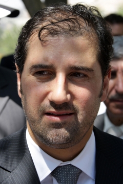 Rami Makhlouf, pictured here in 2010, is a close associate of Bashar al-Assad (AFP)
