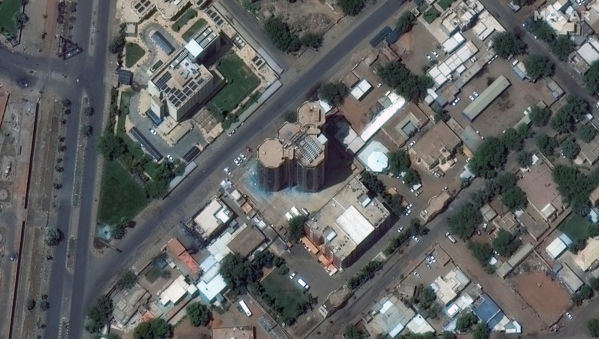 damaged hospital khartoum sudan