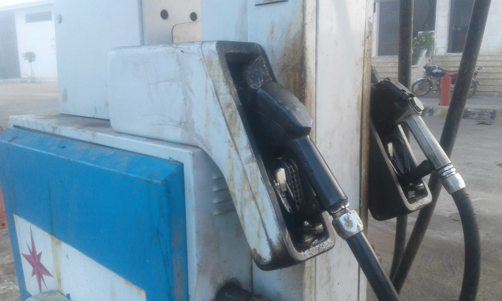 A petrol station in Hazano in northwestern Syria which has stopped selling gasoline (MEE/Jamil Dughaim)