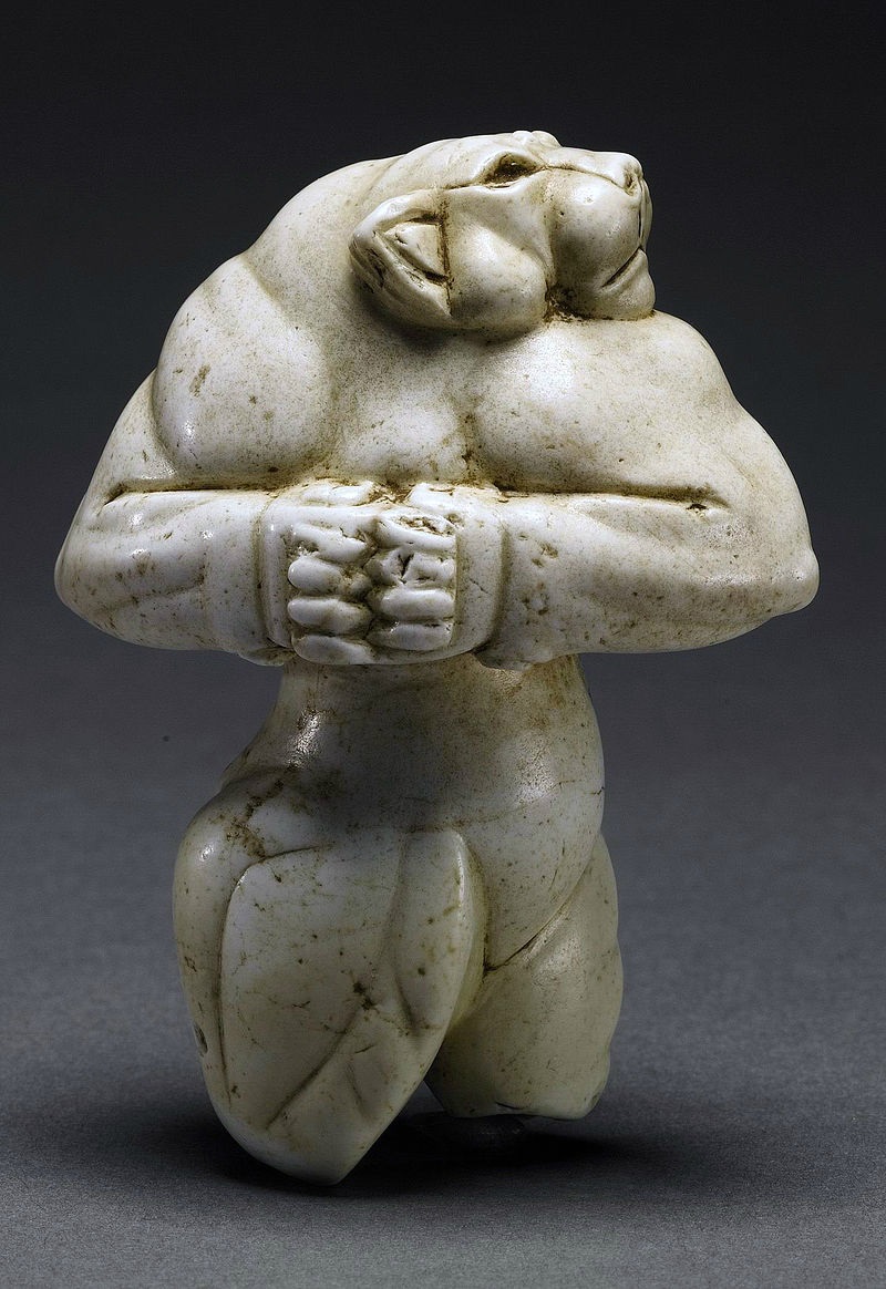 La « lionne de Guennol », une statue mésopotamienne vieille de 5 000 ans (Wikipedia)