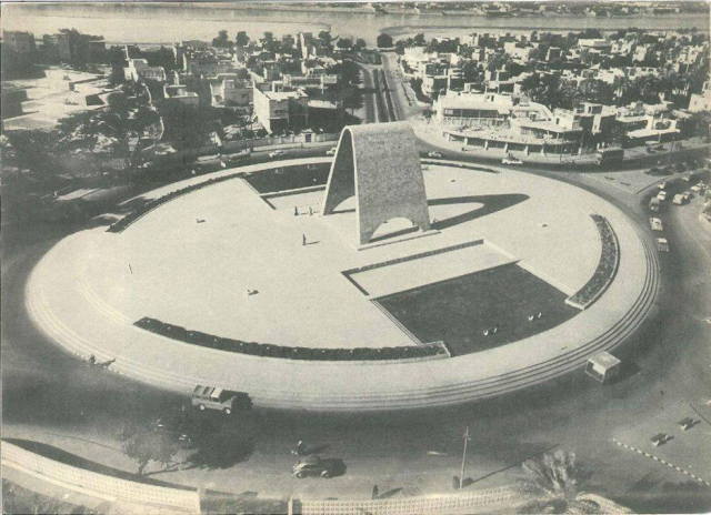 Rifat Chadirji's Unknown Soldier Monument prior to its destruction by Saddam Hussein