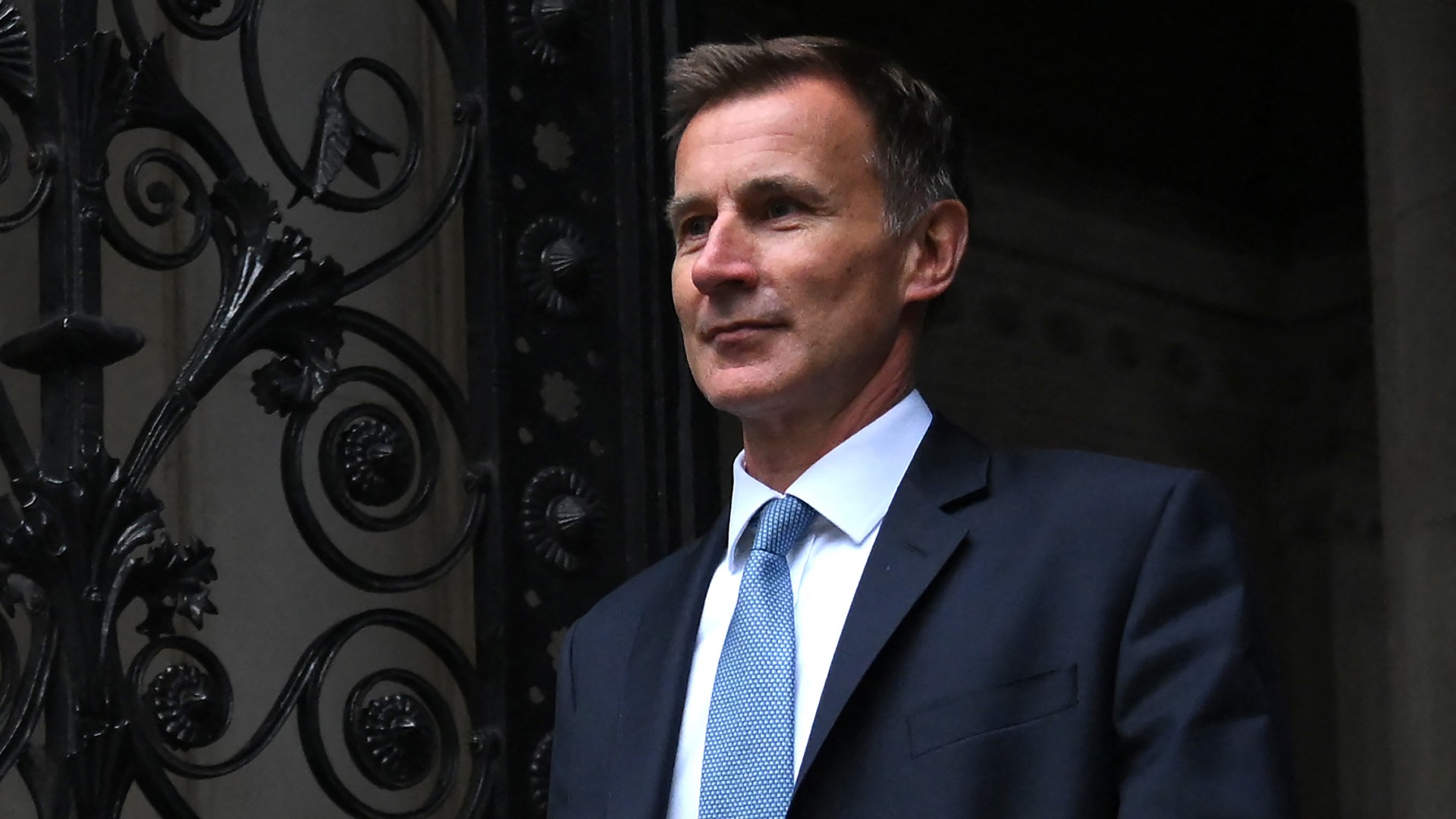 Britain's new Chancellor of the Exchequer Jeremy Hunt arrives in Downing Street in central London on October 14, 2022.