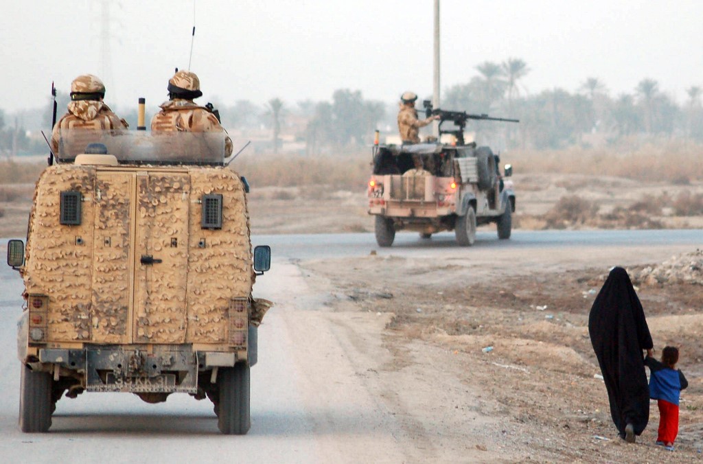 British soldiers patrol the northern suburbs of Basra in 2006 (AFP)