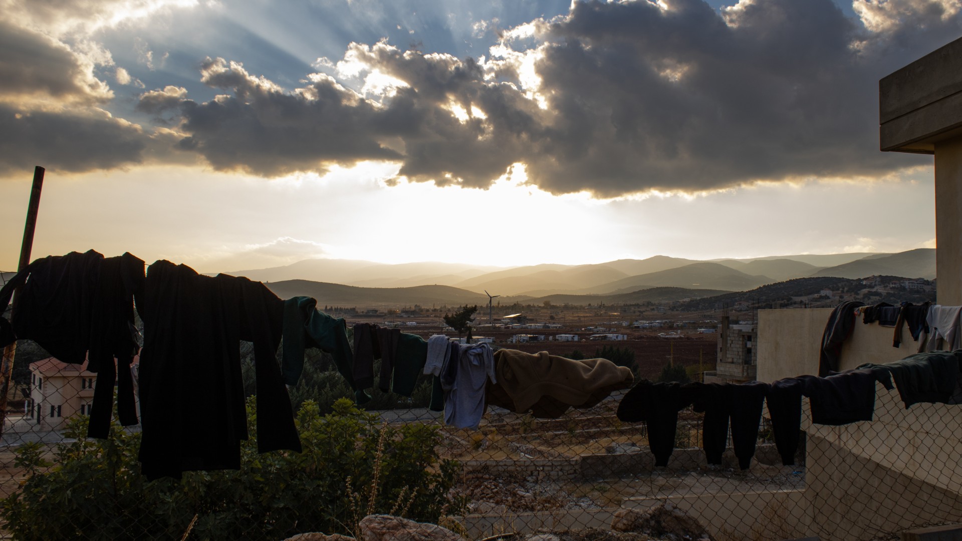 Deir al-Ahmar has views of the surrounding Bekaa Vally countryside (MEE/Hanna Davis)