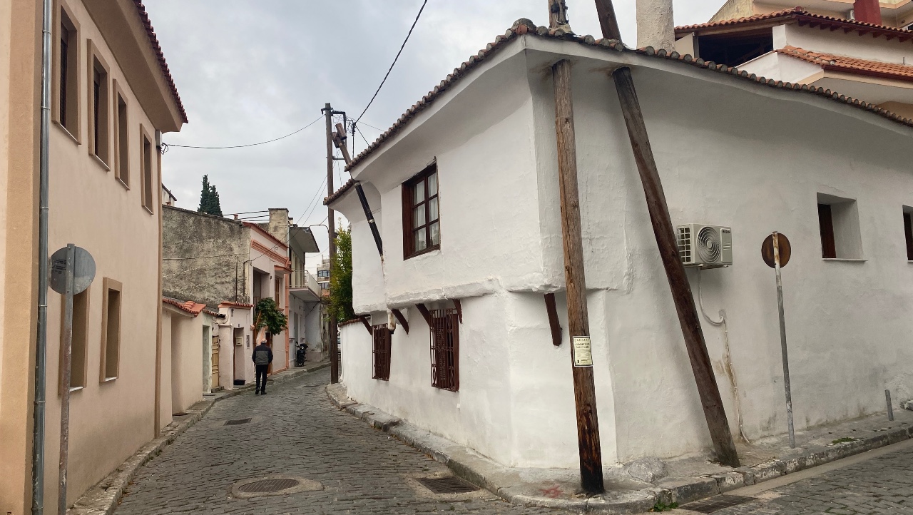 A typical old Balkan home in Komotini, Greece (MEE/Sean Mathews)
