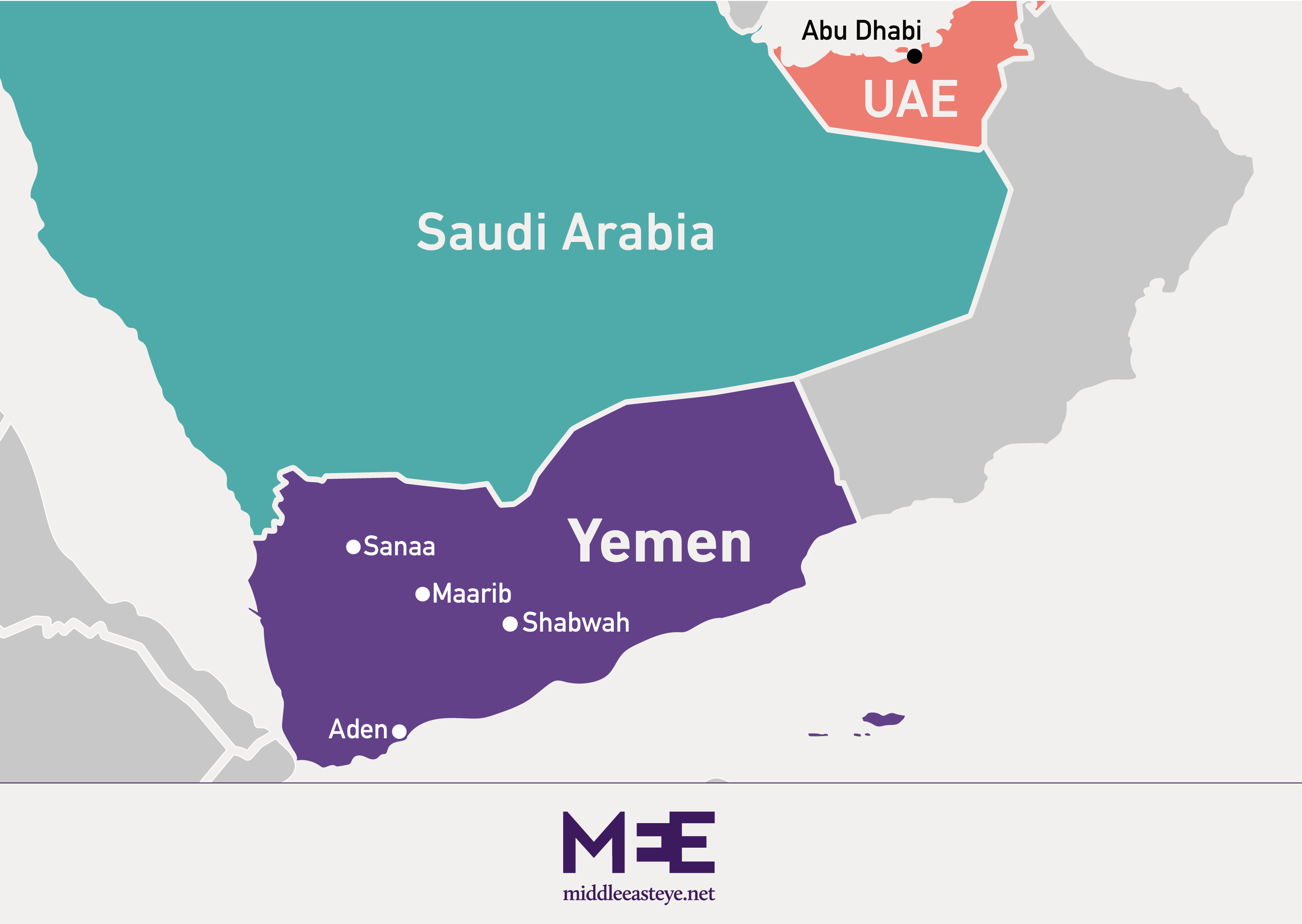 Yemen-map-uae-saudi-jan-2022