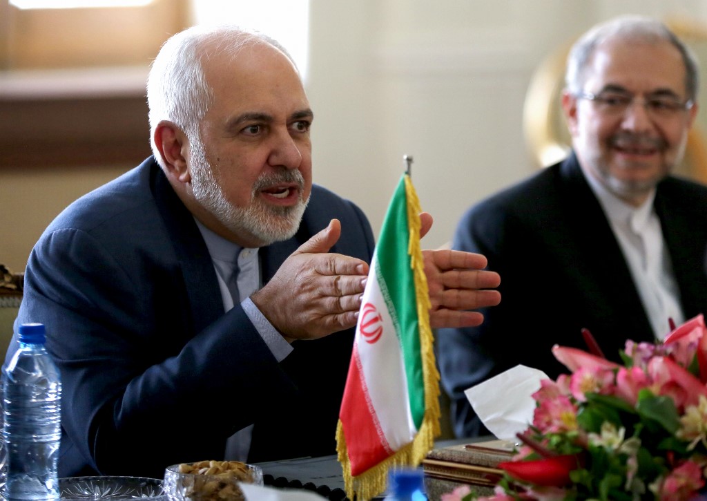 Iranian Foreign Minister Mohammad Javad Zarif speaks in Tehran on 22 December (AFP)